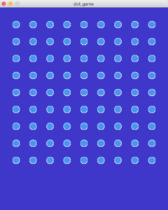 purple background with grid of blue dots
